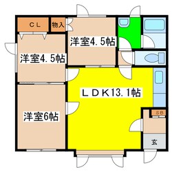 ファミールⅣの物件間取画像